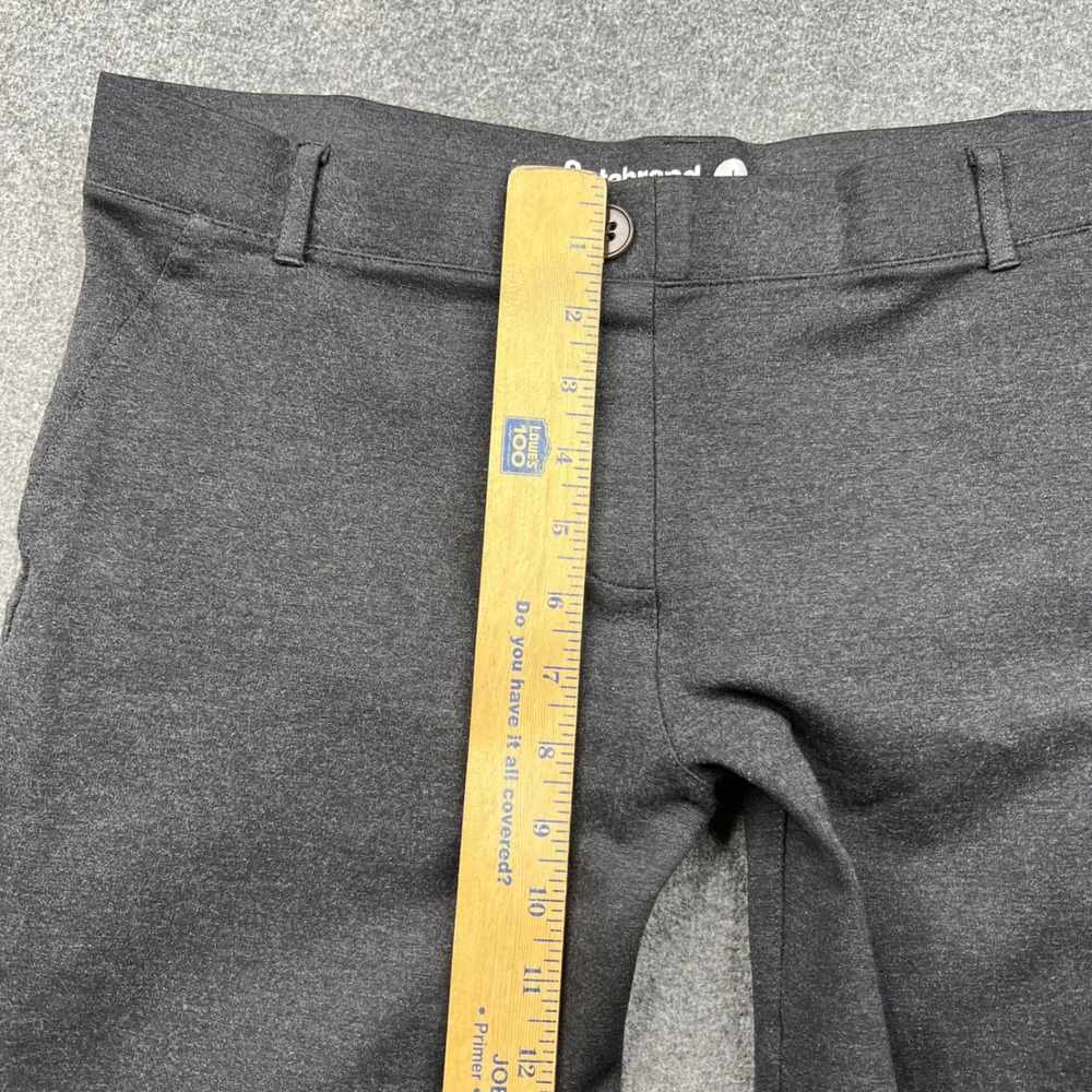 Betabrand Dress Pant Yoga Pants Women L Short Petite Gray Bootcut Ponte Knit - Picture 4 of 13